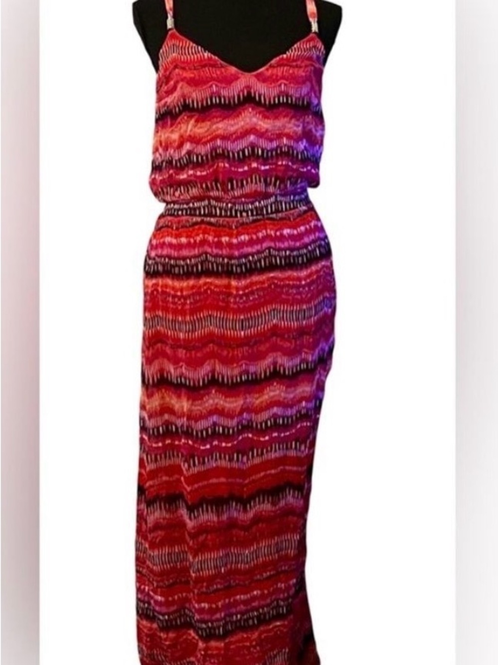 WHBM Pink and Purple Maxi Dress XS